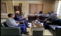 جلسه رئیس دانشکده علوم قرآنی شاهرود  با رئیس اداره اوقاف وامور خیریه شاهرود 